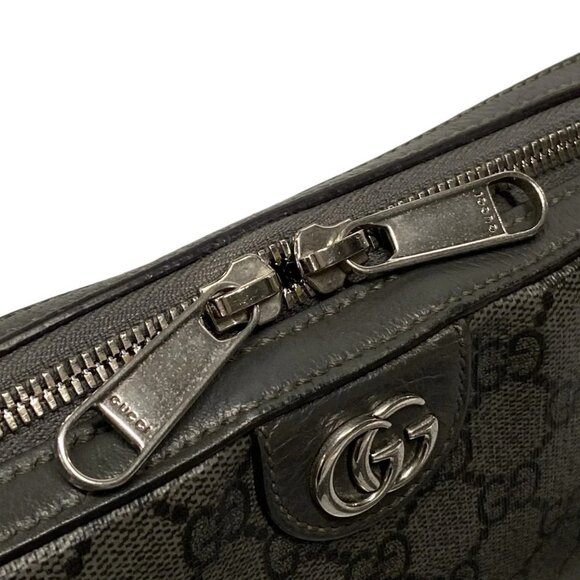 Auth GUCCI Ophidia GG Shoulder Bag 699439 Gray PVC Leather - Shoulder Bag - Picture 12 of 16